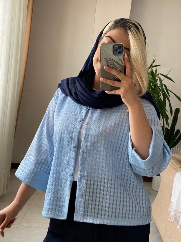 شومیز باکسی شیشه ای