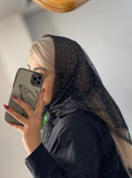 مینی اسکارف نگینی دانتل