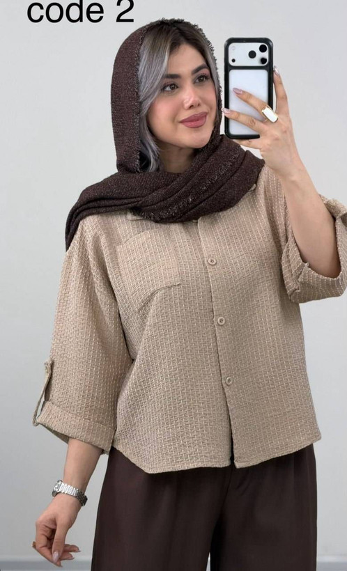 مانتو شومیزی تک جیب