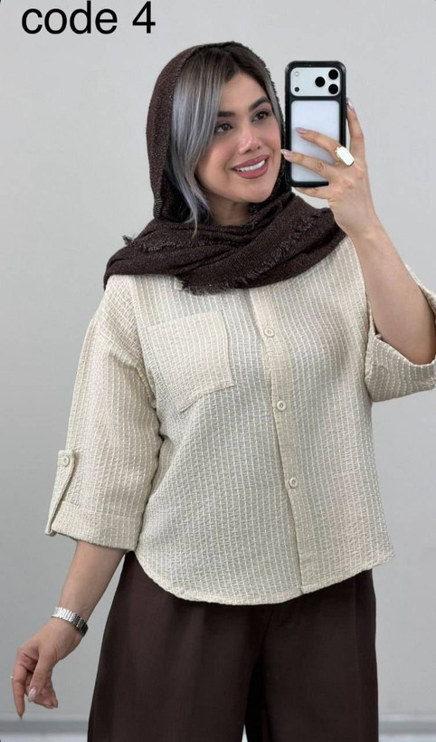 مانتو شومیزی تک جیب