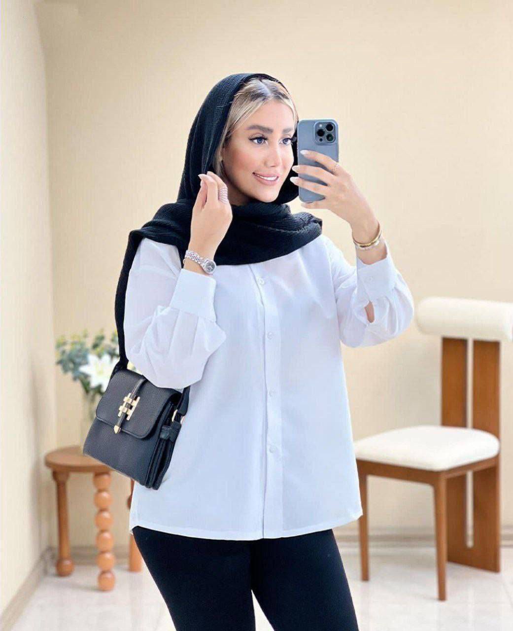 شومیز ساده سفید