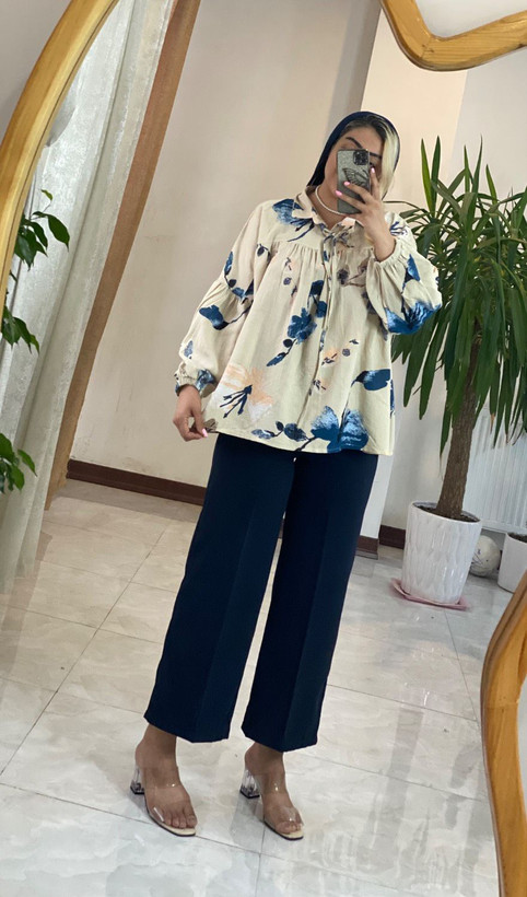 شومیز عروسکی گلدار