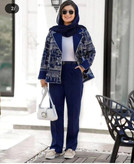 مانتو شلوار مجلسی مدل ابریشم