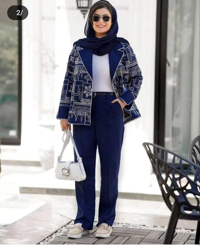 مانتو شلوار مجلسی مدل ابریشم
