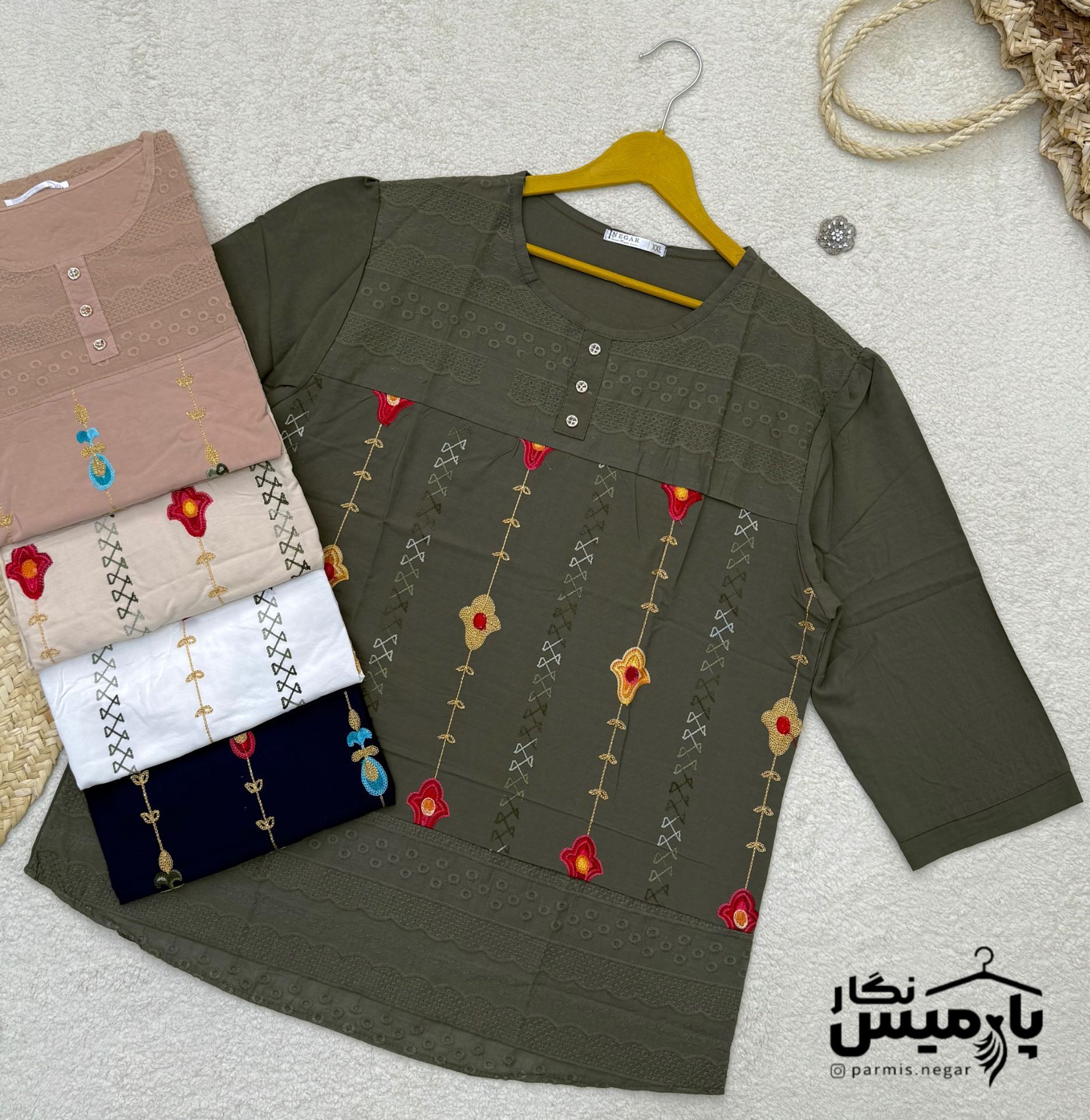 تیشرت خامه دوزی