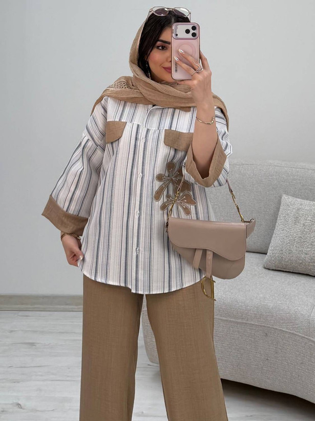 شومیز شلوار نوگل