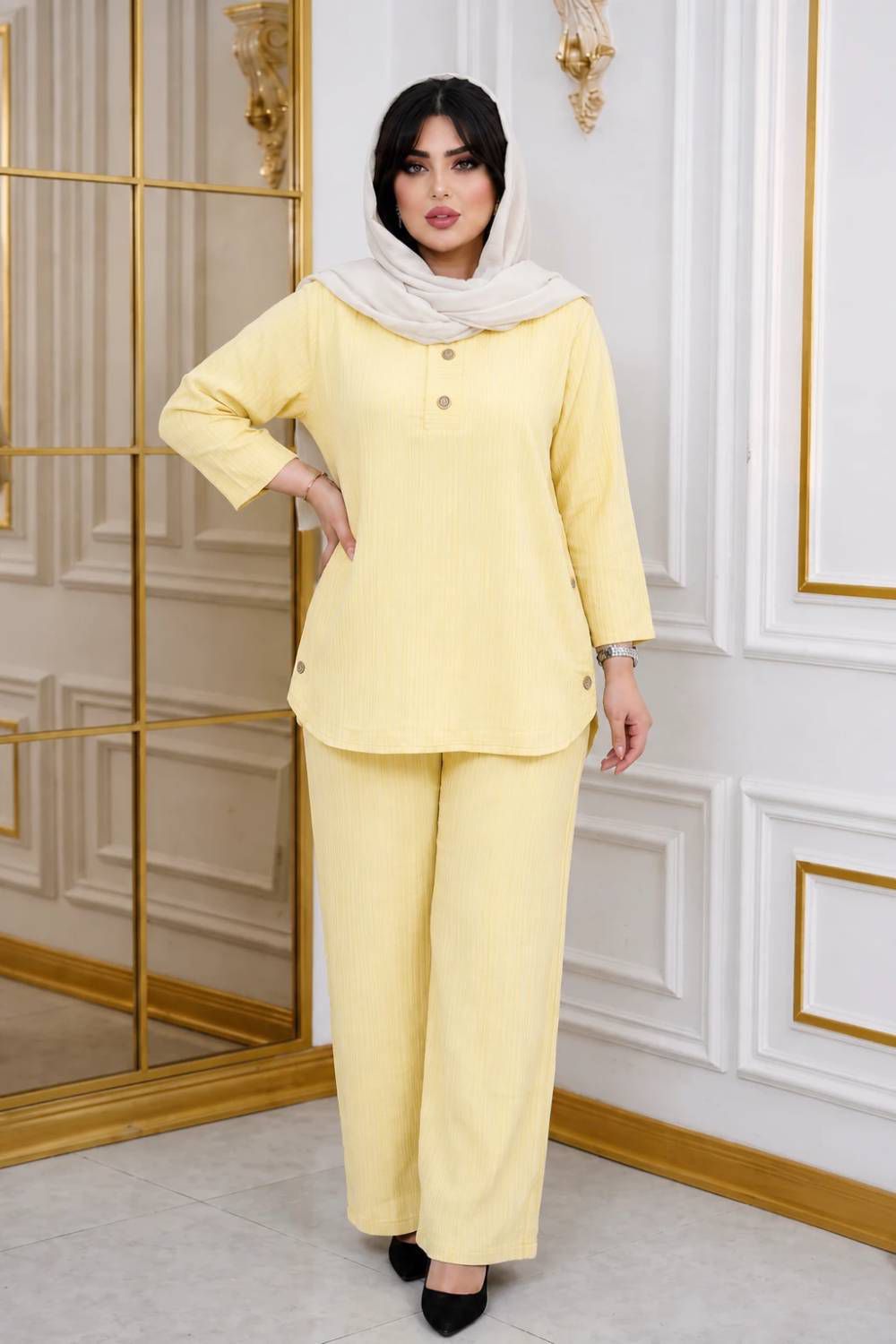 ست شومیز شلوار میخک