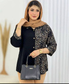 شومیز مجلسی پلنگی عقیق
