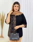 شومیز مجلسی پلنگی عقیق