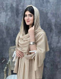 شال کتان رنگی