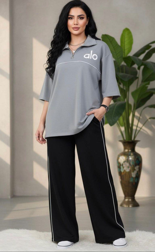 ست تیشرت شلوار راحتی مدل alo