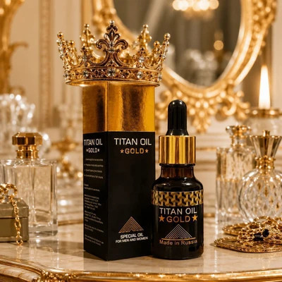 روغن تیتان طلایی افزایش سایز اقایان ( اصل روسیه وارداتی 1عددی) با ضمانتORJINAL