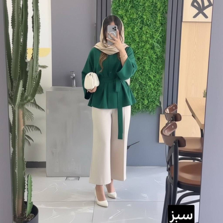 ست مانتو شلوار شنیز مجلسی