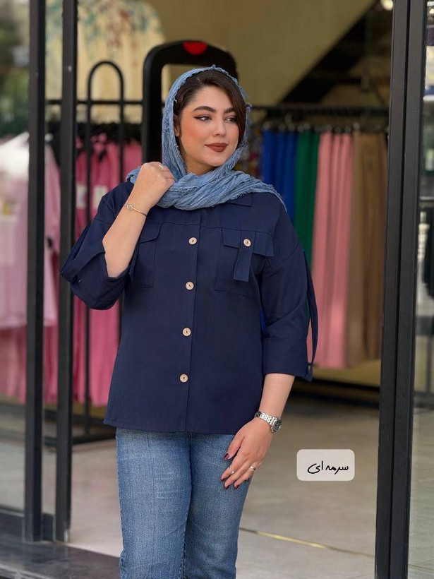 شومیز تابستونی جیب بندی