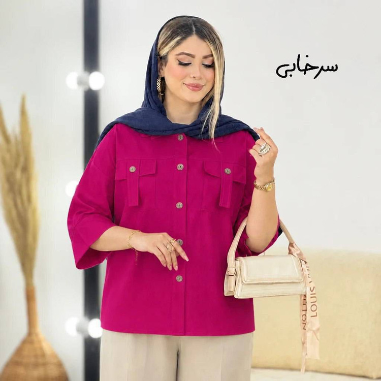 شومیز تابستونی جیب بندی
