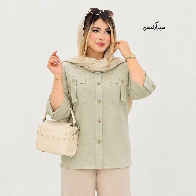 شومیز تابستونی جیب بندی