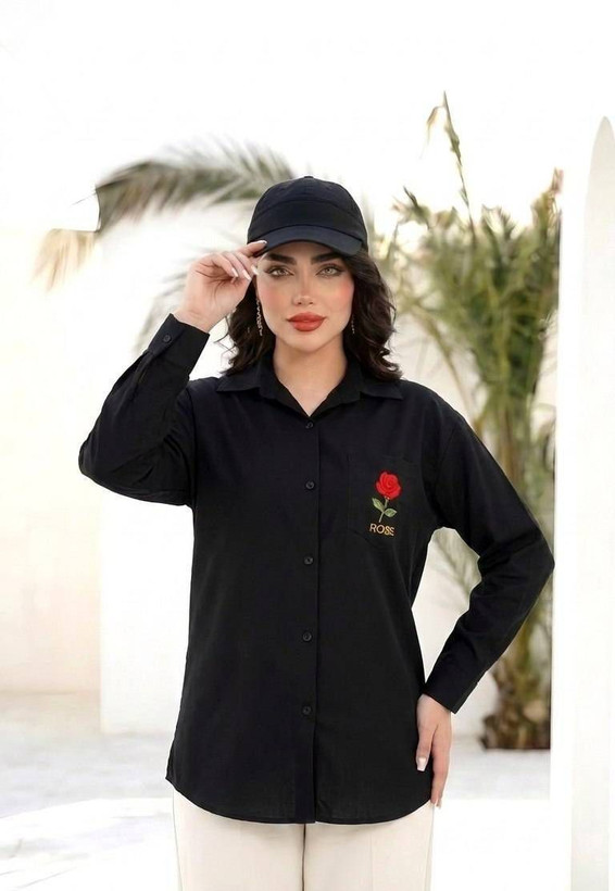 شومیز مانتویی رز